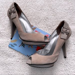 Guess Mariska Suede Stiletto Platform Heels